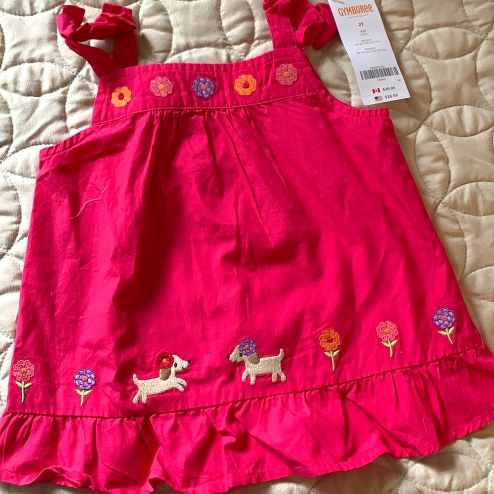 2T 🌸 flowers 🌺 embroidered dress